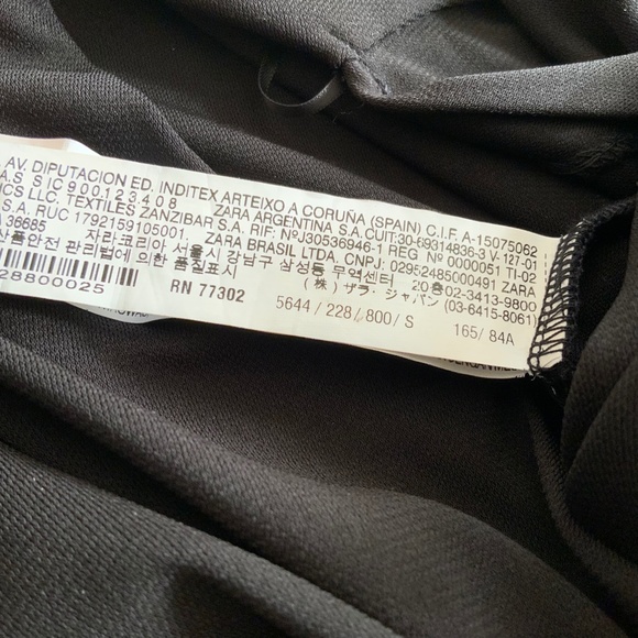 Zara Black Crepe Jumpsuit - Picture 3 of 7